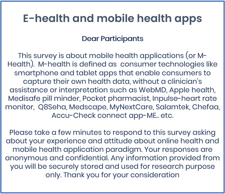 E-health survey